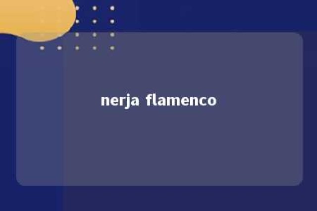 nerja flamenco 